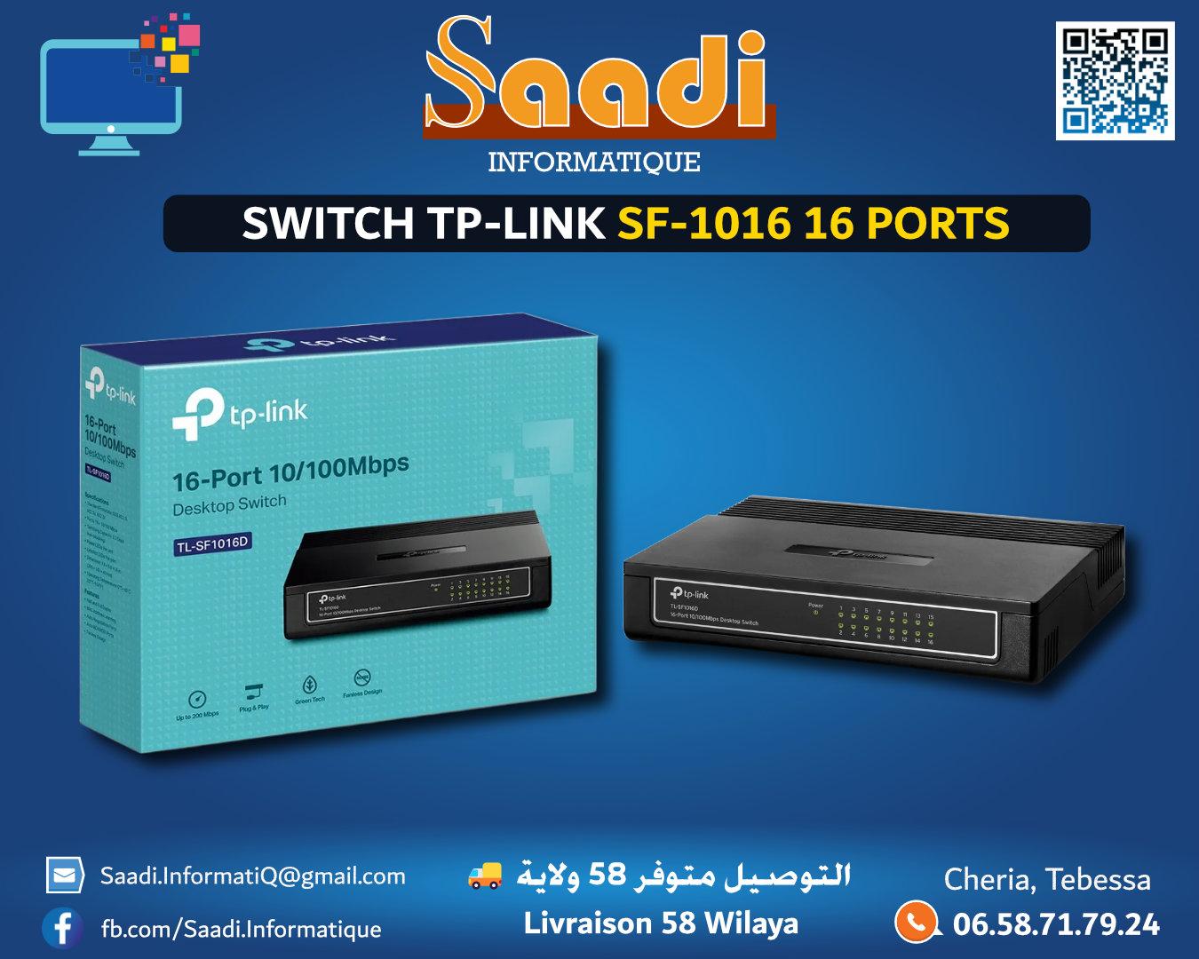 SWITCH TP-LINK SF-1016 16 PORTS