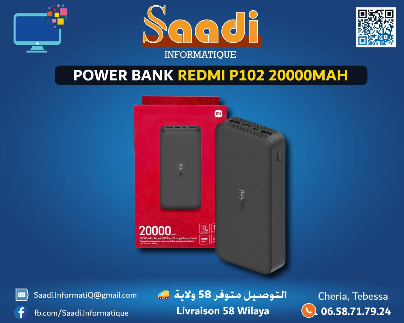 POWER BANK REDMI P102 20000MAH