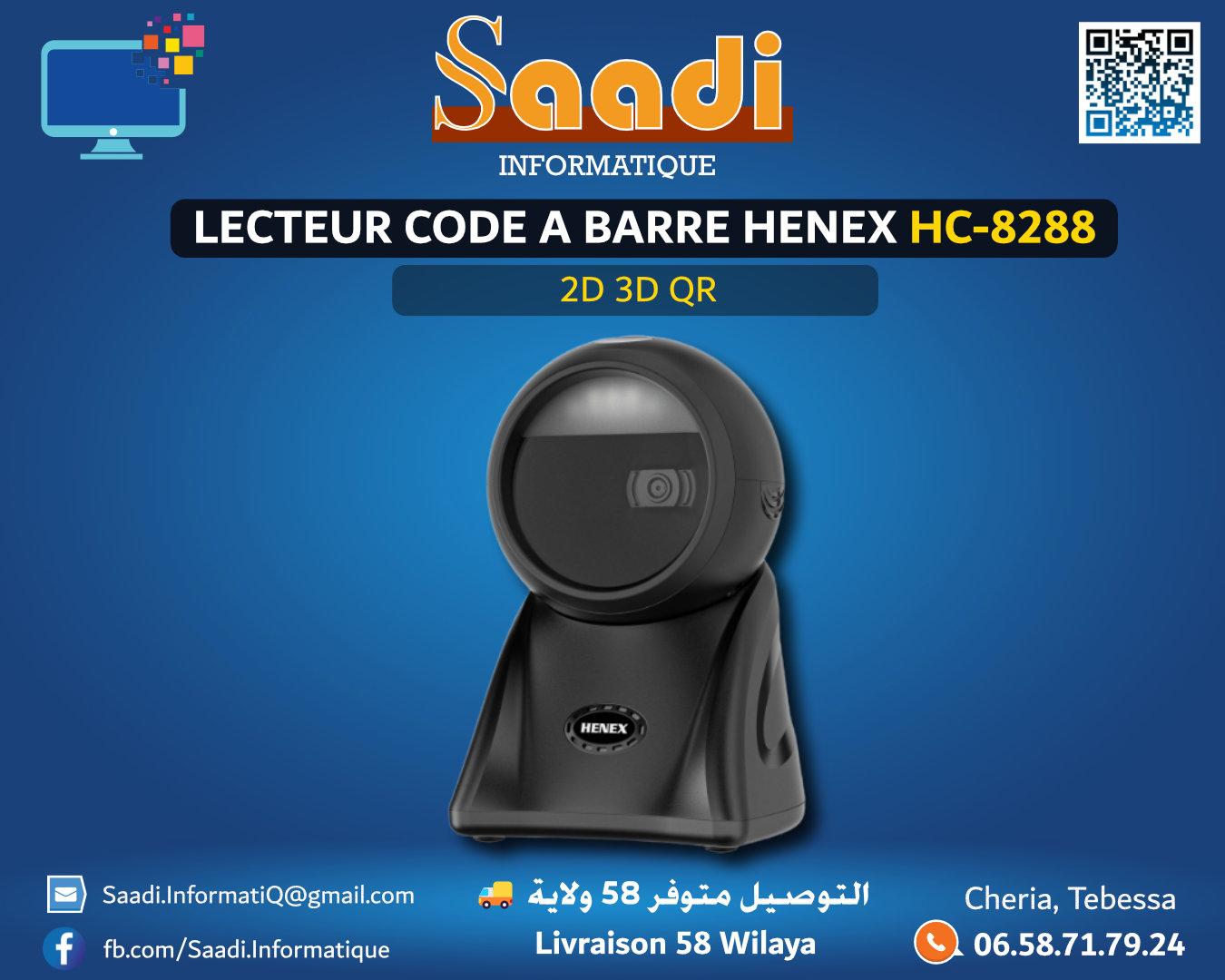 LECTEUR CODE A BARRE HENEX HC-8288 2D 3D QR