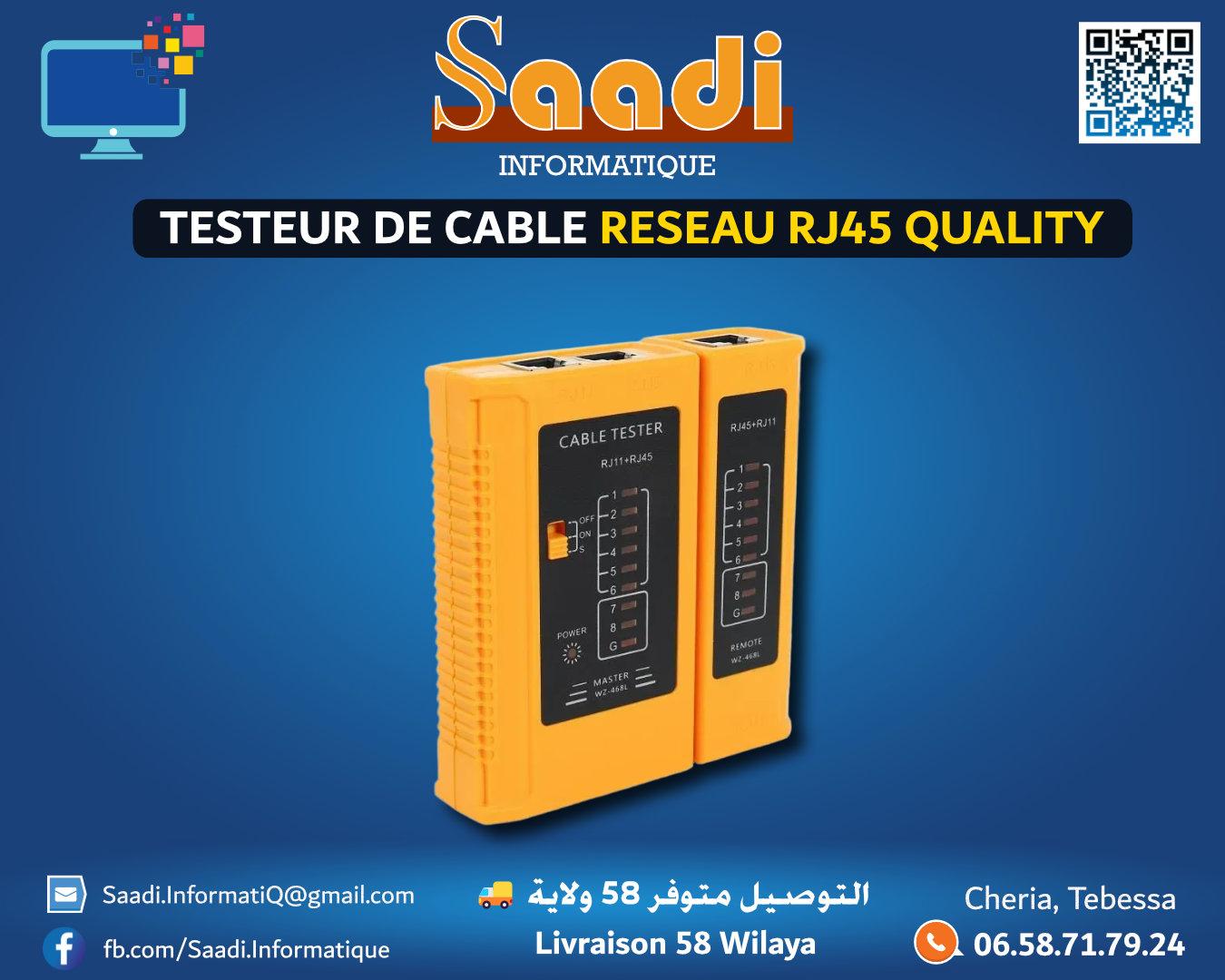 TESTEUR DE CABLE RESEAU RJ45 QUALITY