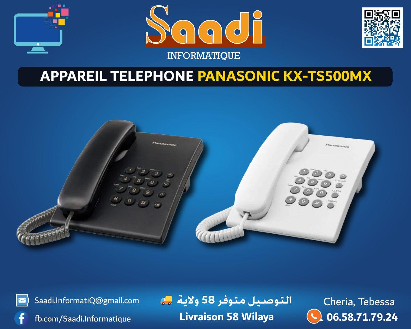 APPAREIL TELEPHONE PANASONIC KX-TS500MX