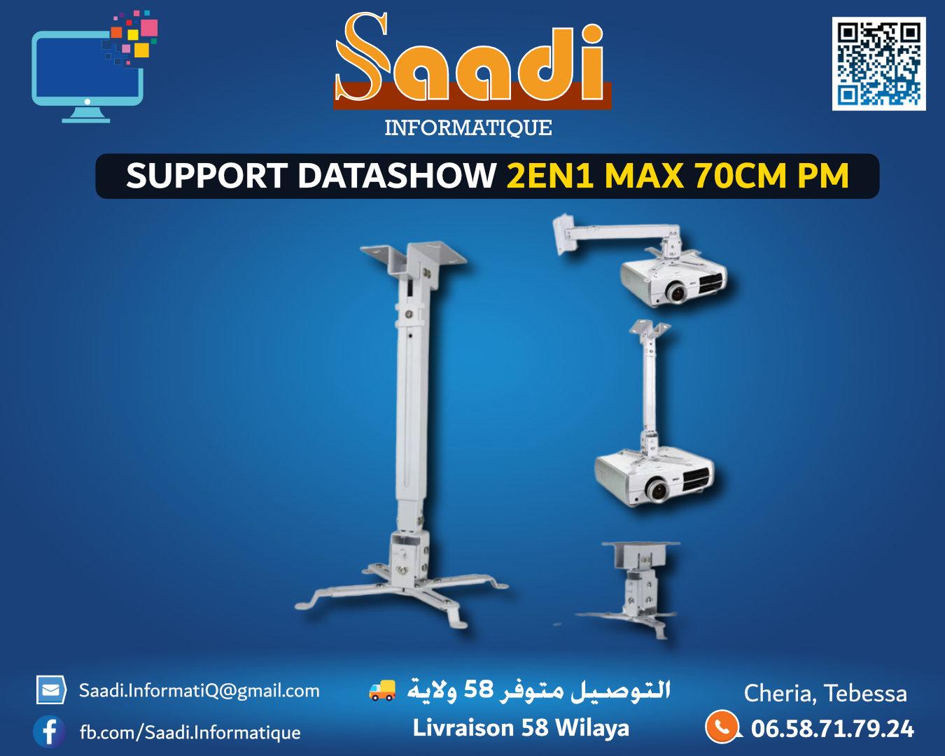 SUPPORT DATASHOW 2EN1 MAX 70CM PM