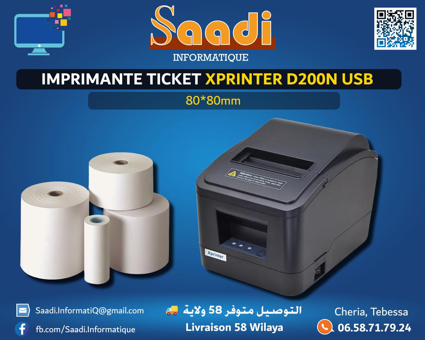 IMPRIMANTE TICKET XPRINTER D200N USB