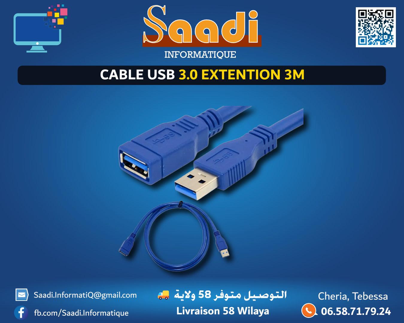CABLE USB 3.0 EXTENTION 3M