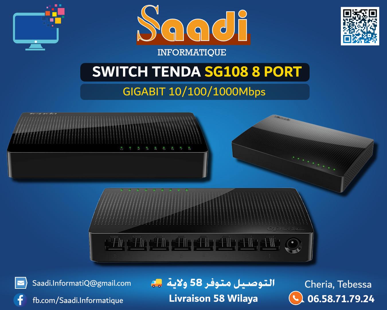 SWITCH TENDA-SG108 8-Port 10/100/1000Mbps