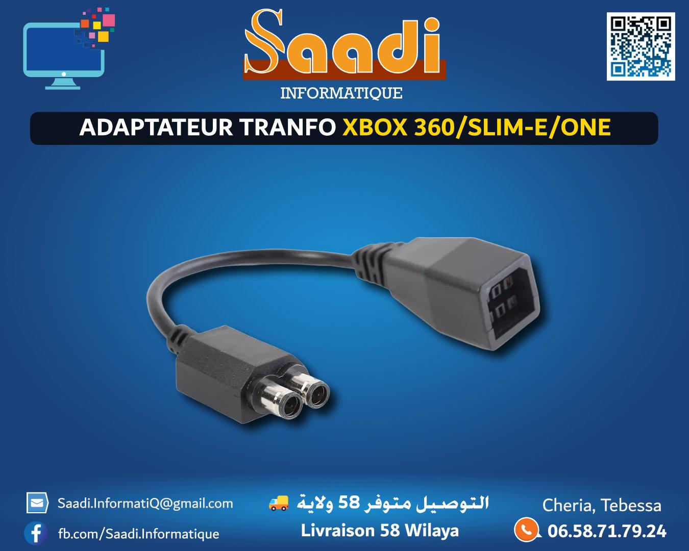 ADAPTATEUR TRANFO XBOX 360/SLIM-E/ONE