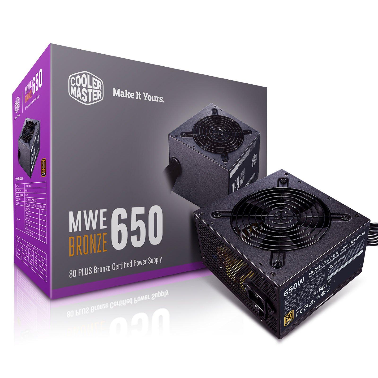 ALIMENTATION COOLER MASTER MWE 650W 80 PLUS BRONZE V2