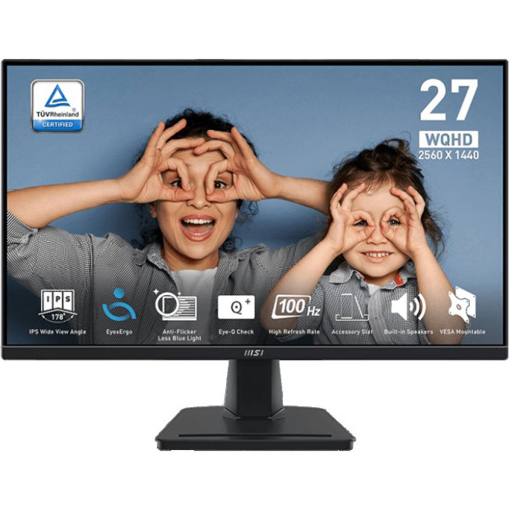 Ecran MSI PRO MP275Q-IPS - HDR - HDMI 100Hrz 2* speakers
