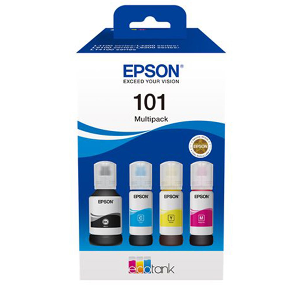 PACK Bouteille EPSON 101 ECO TANK 4 COULEUR 100ML