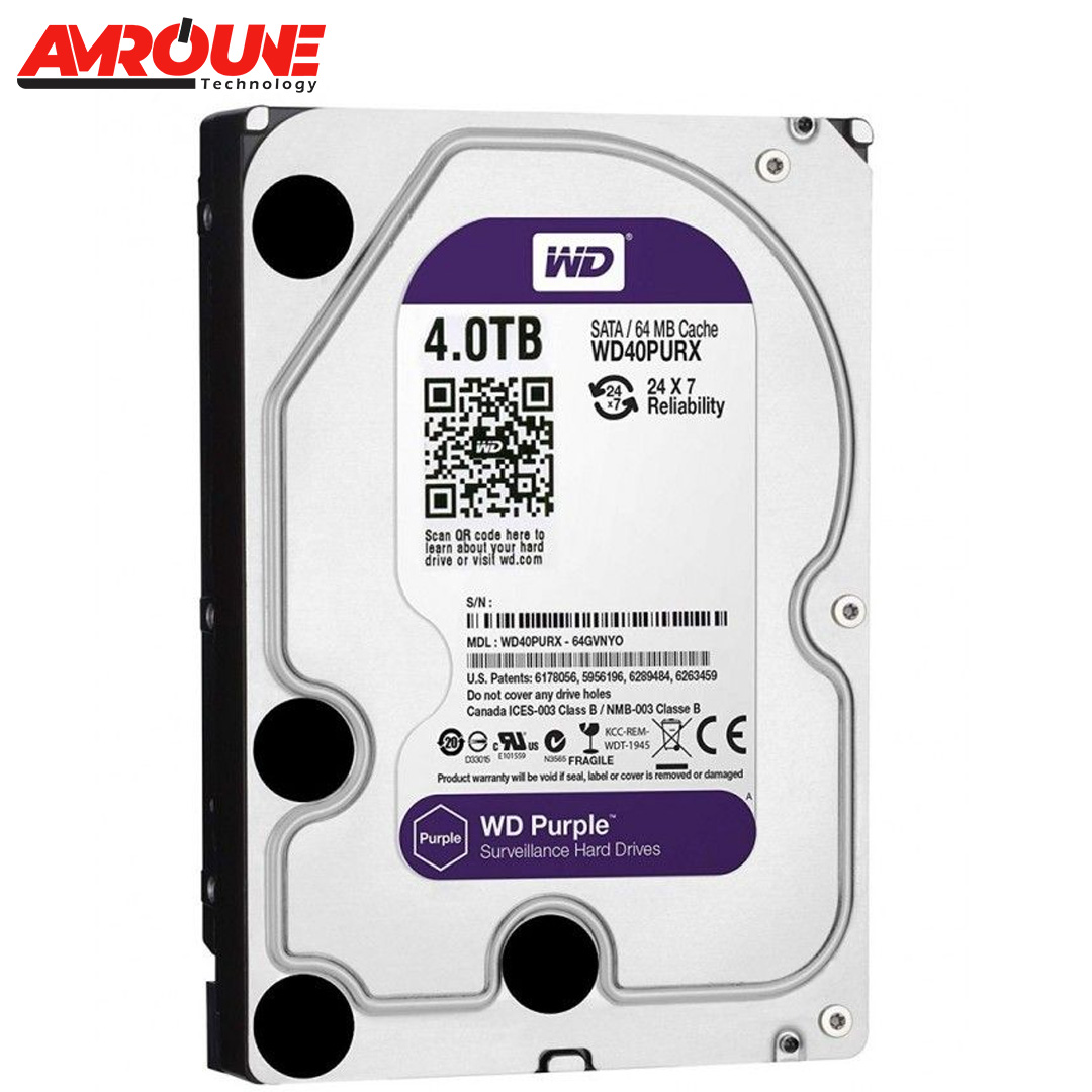 DISQUE DUR 4TB WD SATA (3.5") PURPLE 6GbS