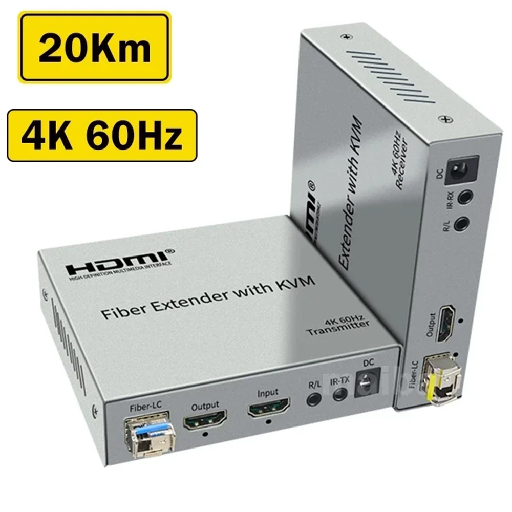 EXTENDER KVM FIBRE OVER IP BLEU 20KM BY DITESAF
