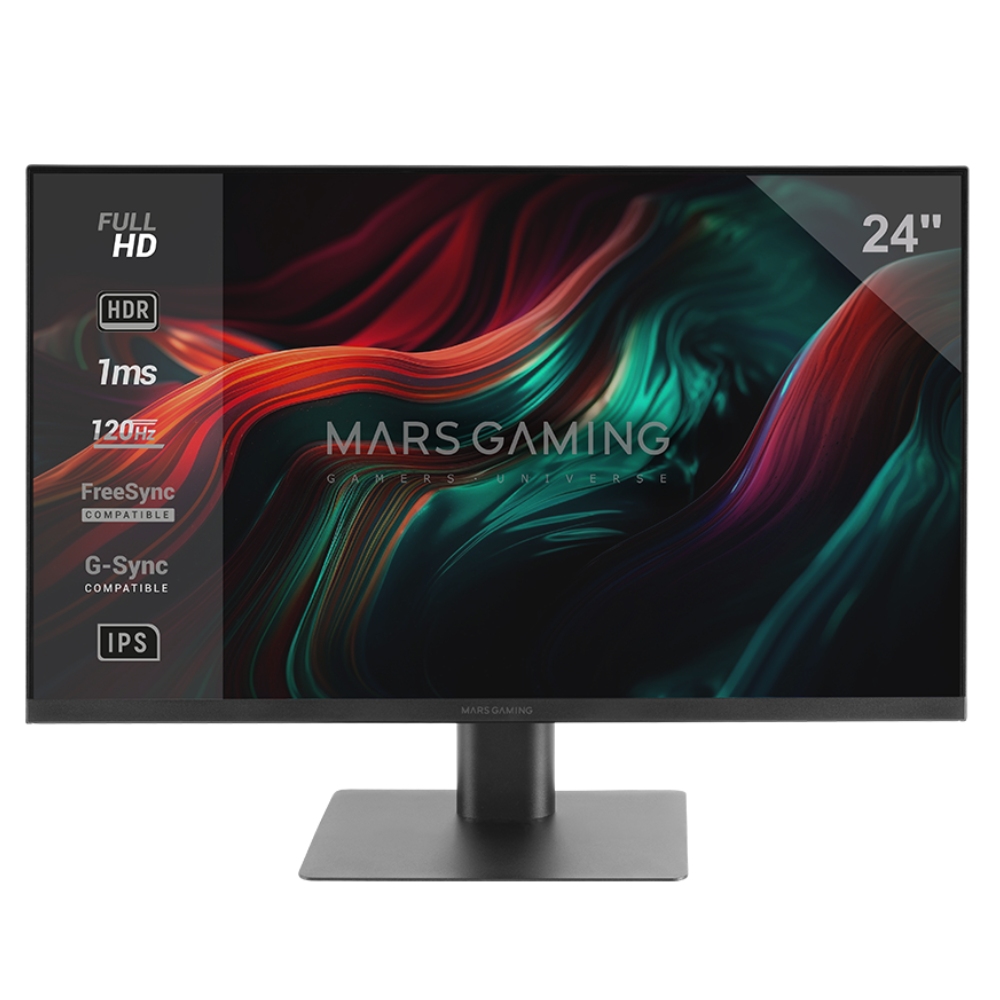 ECRAN MARS GAMING MV-24 black 24" FAST IPS 120Hz 1Ms