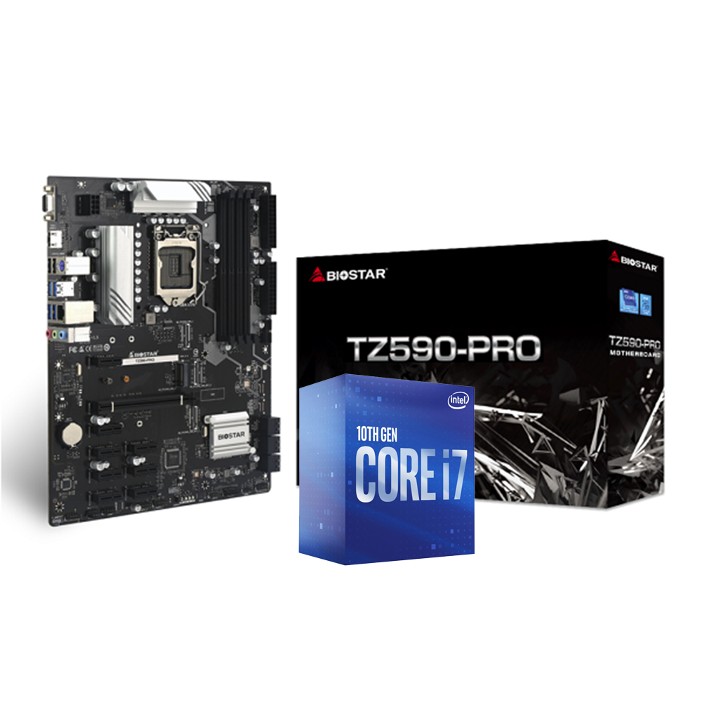 CARTE MERE BIOSTAR TZ590-PRO LGA1200 * plus * CPU INTEL I7-10700