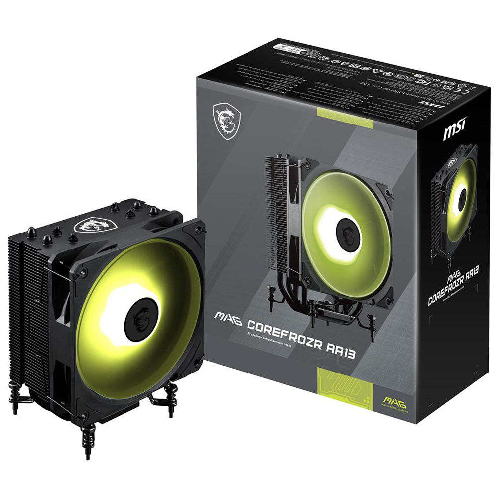 Ventilateur processeur 120 mm avec éclairage ARGB MSI MAG COREFROZR AA13 (Noir)