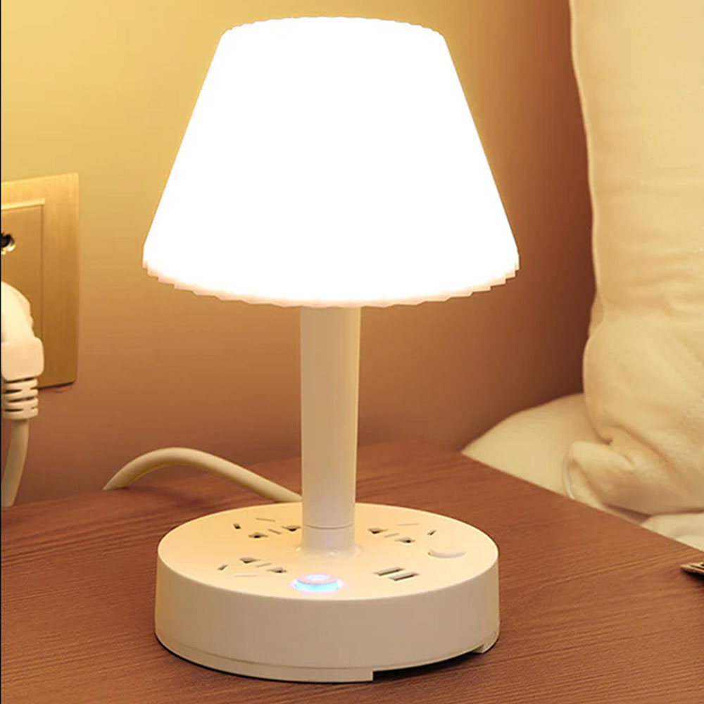 Lampe De Table Multifonction 1.8M + MULTIPRISE 03 AC+ 02 USB