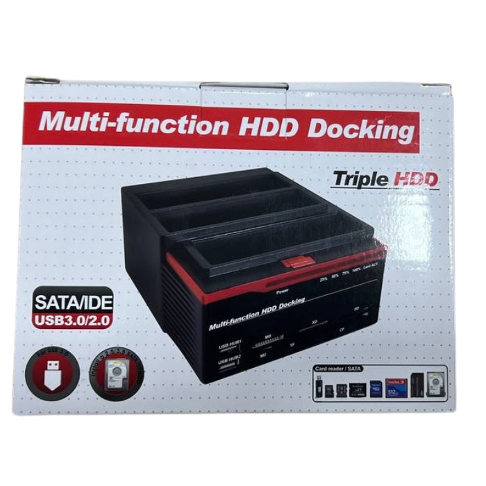 RACK ALL IN 3 HDD USB 3.0 DOCKING SATA IDE 893U3