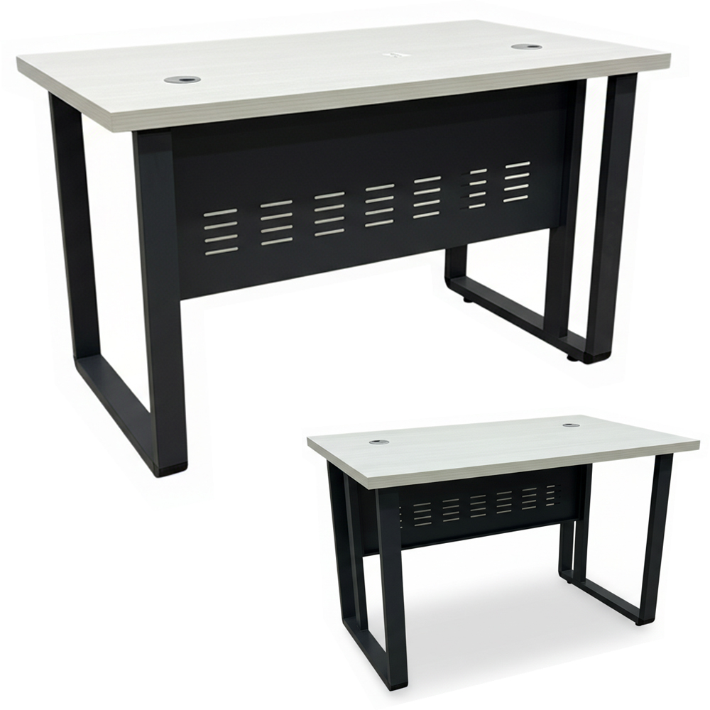 BUREAUX MINI MAX BIANCO 120*70 PIEDS METALIQUE CAREE