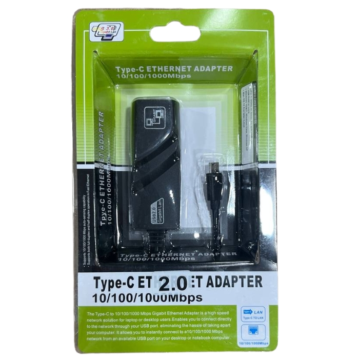 Adaptateur USB Type c to RJ45 10/100/1000bgs