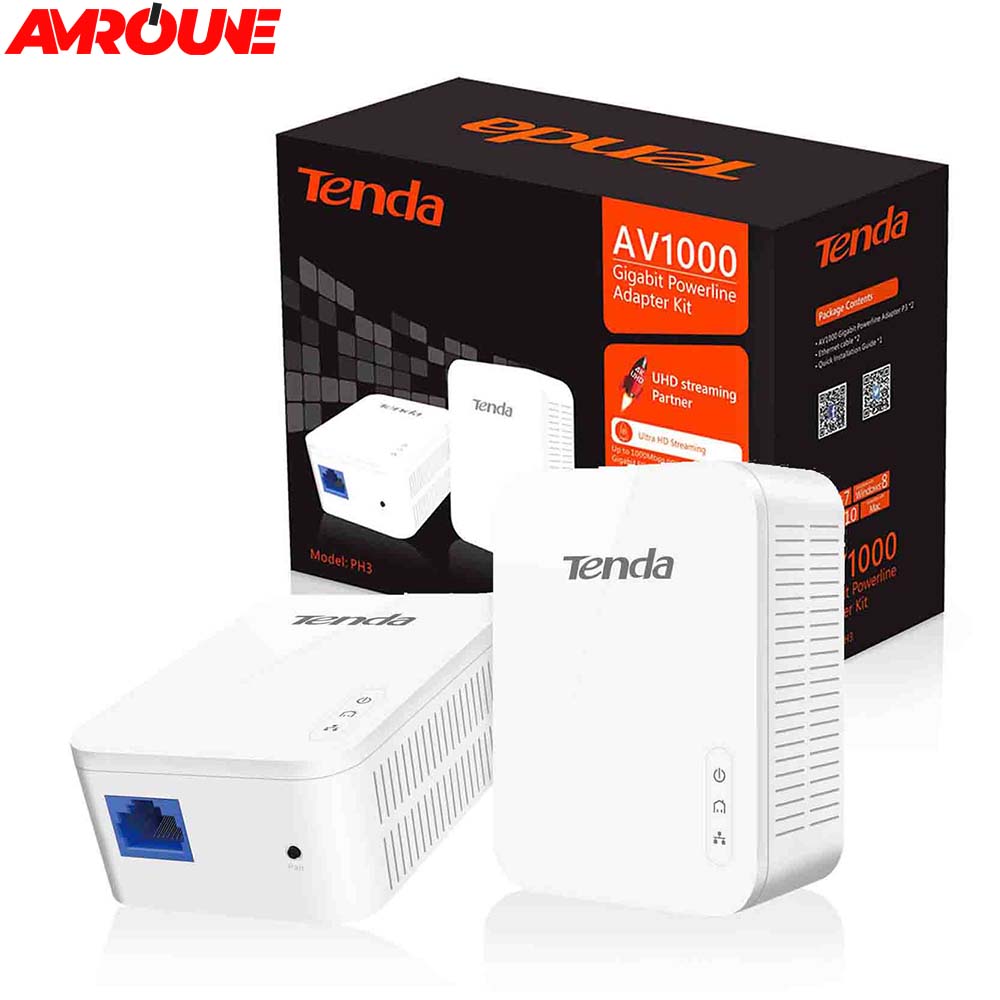 Extender Tenda Av1000 Gigabit Powerline KIT PH3