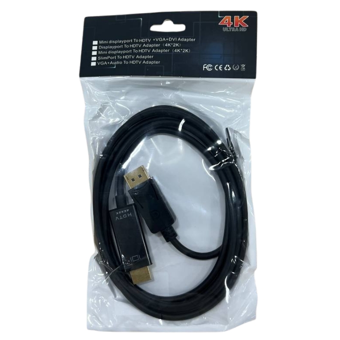 Adaptateur Cable DisplayPort MALE / HDMI MALE 1.8m