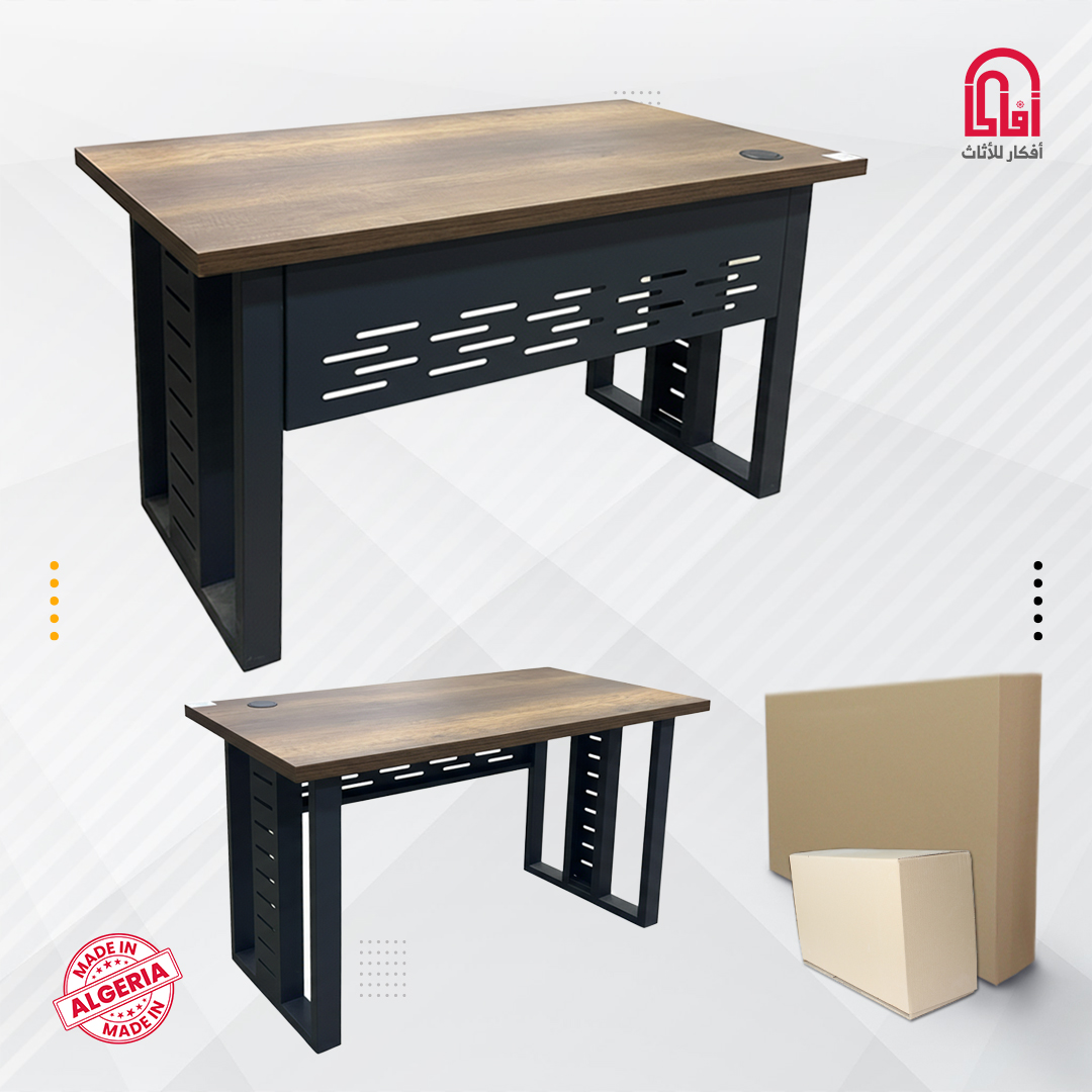 Bureau ML IRON (L160/H75/P70cm) (D-Barouk P-Gris Matt)