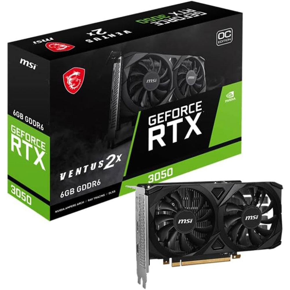 CARTE GRAPHIQUE MSI RTX 3050 VENTUS 2X 6G OC