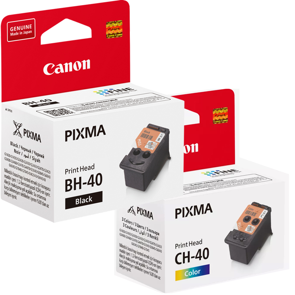 Tete d'Impression Canon Original BH-40 Noir+CH-40 Couleur G2430/3430/2470