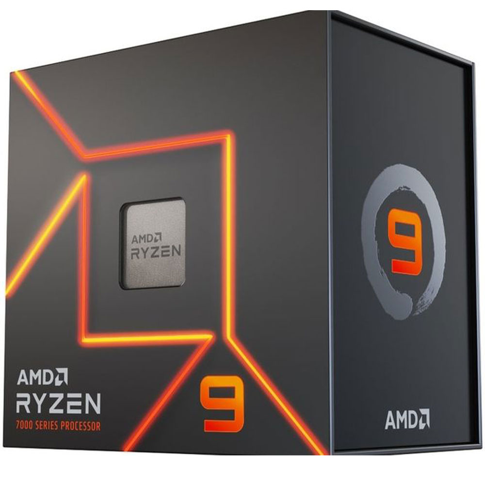 processeur AMD Ryzen 7 9700X (Radeon Graphique Intégré 12 Coeurs/24 Threads, 170W TDP, Socket AM5, Cache 76MB, jusqu'à 5.6 GHz Fréquence Boost