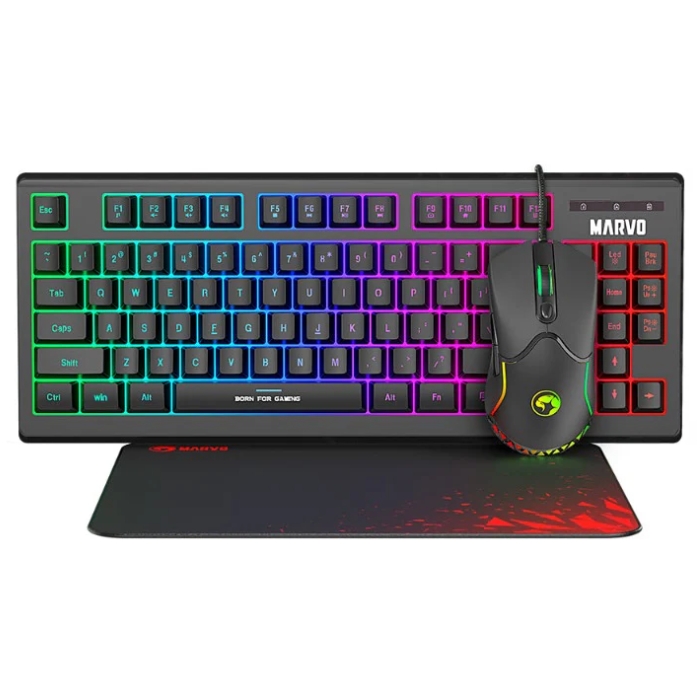Clavier+Souris+Casque+Tapis-Souris MARVO SCORPION CM416 4IN1