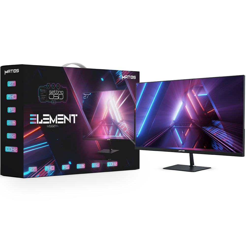 ECRAN GAMING MATOS 27" ELEMENT MSG27A IPS 100Hz FULL HD