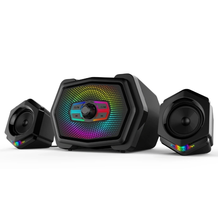 HAUT PARLEUR MINI AMPLI SANSFIL HAVIT S137BT 2.1 BT5.0 RGB