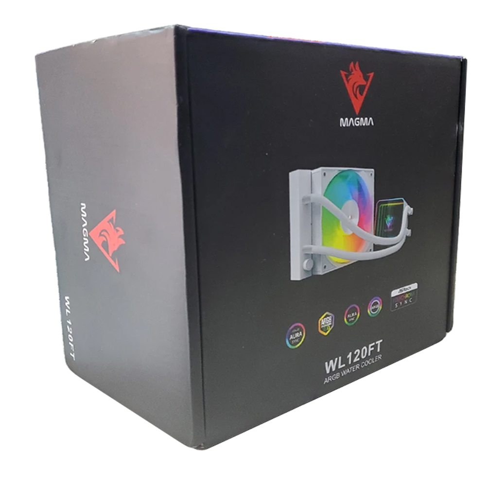 VENTILATEUR CPU WATER COOLING MAGMA 120 1X FAN WHITE ARGB