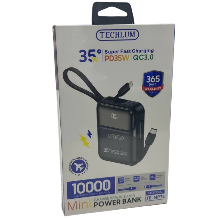 POWER BANK 10000MAH 45W TE-MP75