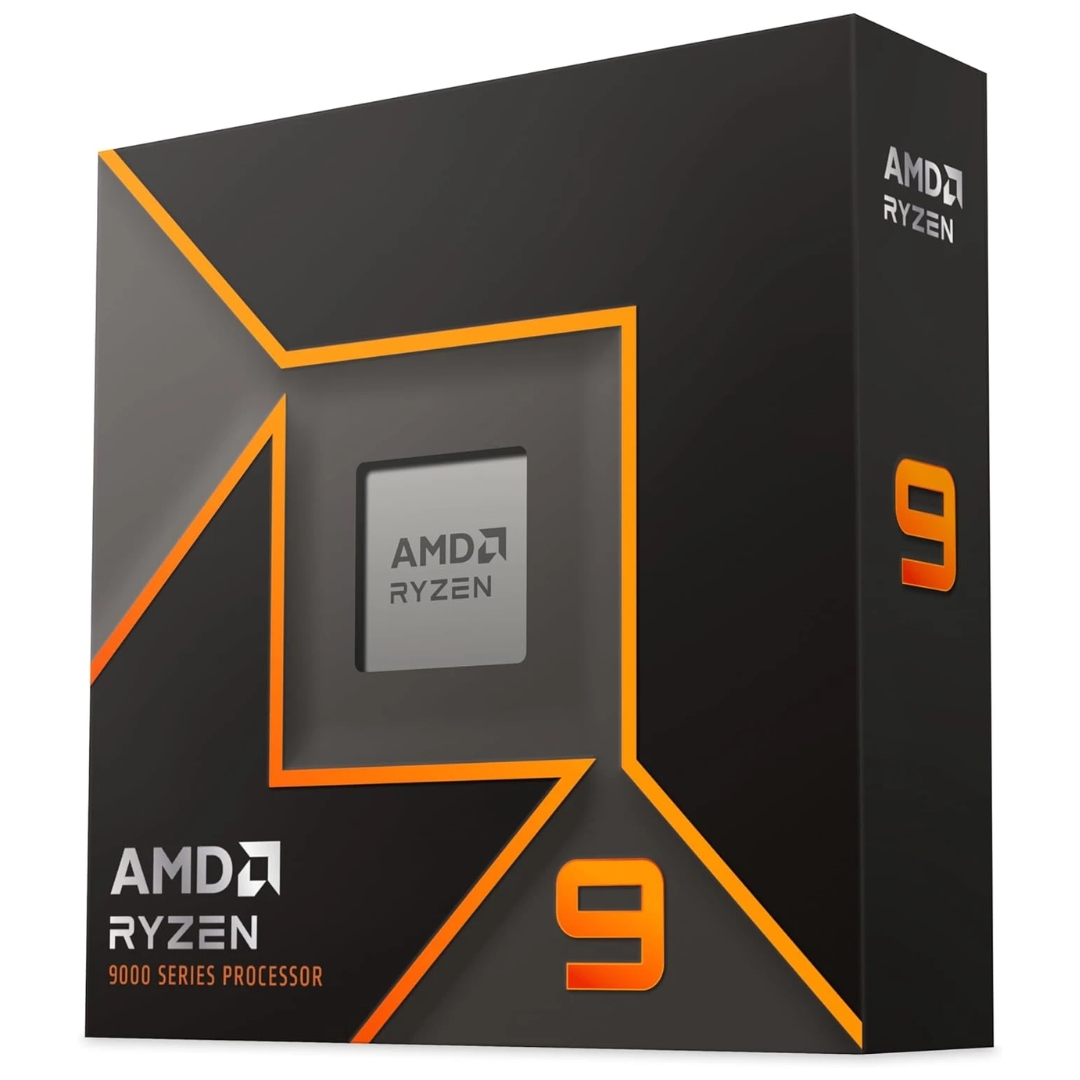 AMD Ryzen 9 9950X Processeur (Radeon Graphique Intégré, 16 Coeurs/32 Threads, 170 W TDP, Socket AM5, Cache 80MB,jusqu'à 5.7 GHz Fréquence Boost, Pas de Ventilateur)