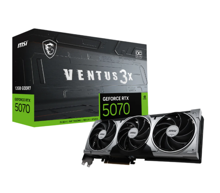 CARTE GRAPHIQUE MSI RTX 5070 12GO VENTUS 3X OC