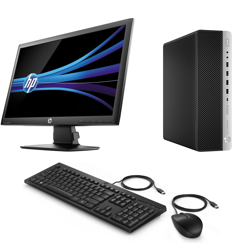 PC DE BUREAU HP ELITEDESK 800 G3 I7-7em/DDR4 16G/SSD 512G/ECRAN 21.5 HP Clavier Souris