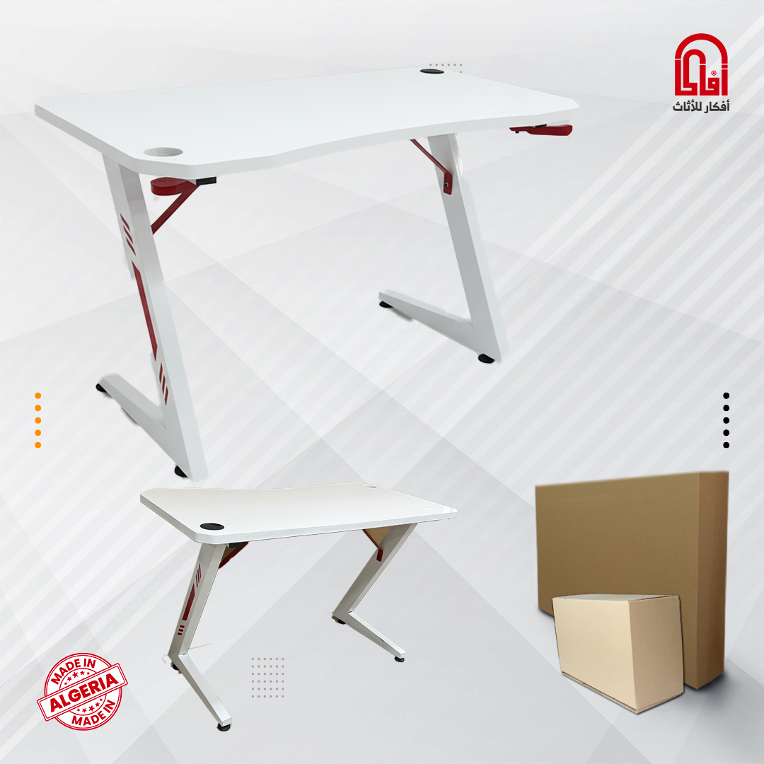 Bureau KIRO SIMPLE (MDF/MT) (L140/P63/H75) (Blanc-Blanc)