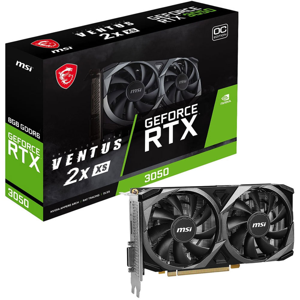 CARTE GRAPHIQUE MSI RTX3050 VENTUS 2X 8GB OC