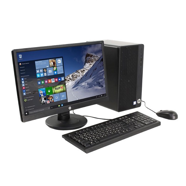 PC DE BUREAU HP G1 MT I5 4590S 3.0 Gh DDR3 8GO/ HDD 500 G/ ECRAN 19.5" HP LED