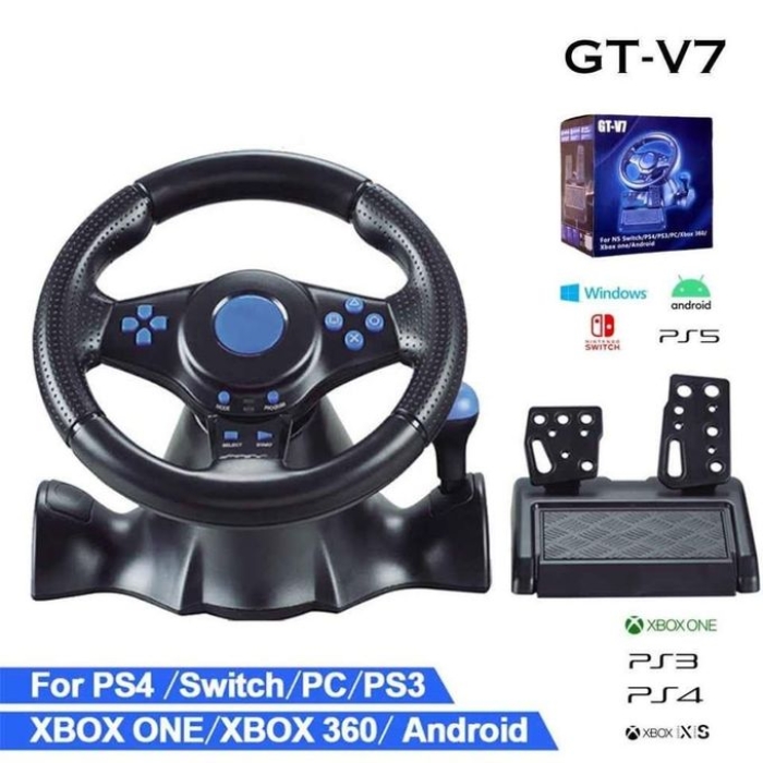 VOLANT GAMING 7IN1 PS4 PS3 PS2 PC XBOX GT-V7