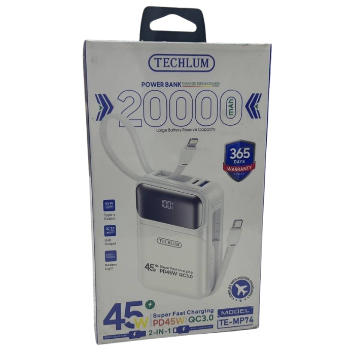 POWER BANK 20000MAH 45W TE-MP74