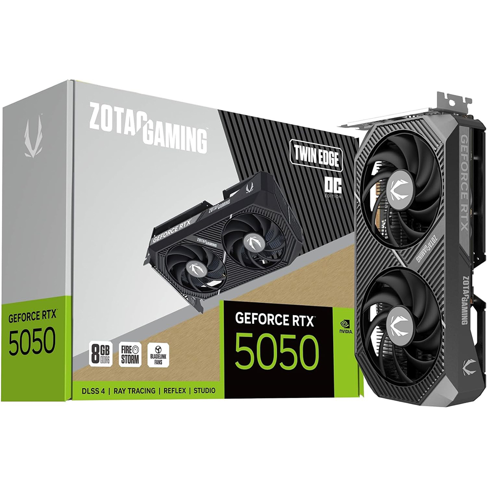 Carte Graphique ZOTAC GAMING GeForce RTX 5050 8GB Twin Edge black 182bit ddr6