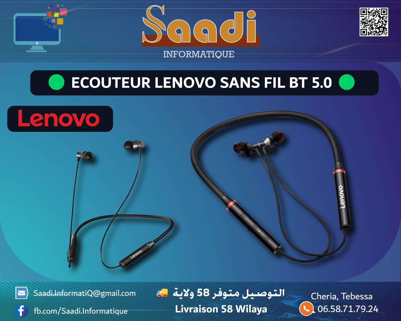 ECOUTEUR LENOVO SANS FIL BLUETOOTH V5.0