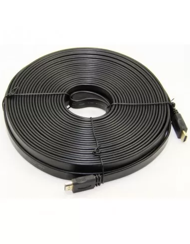 Cable HDMI Vnzane ( Certifié ) 3M FLAT V1.4 CCS Black (Model VN-H602) (Im)