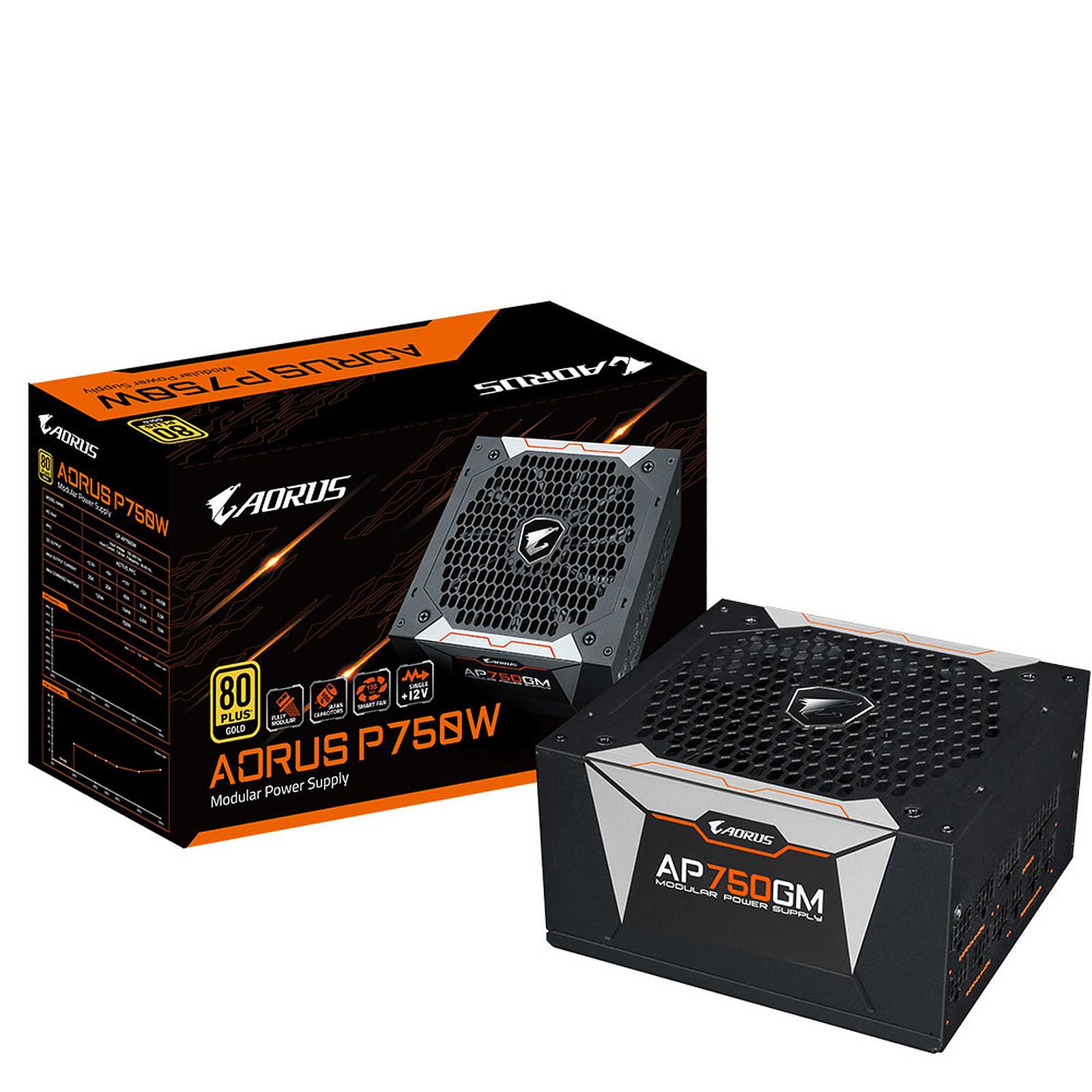 ALIMENTATION GIGABYTE AORUS AP750GM POWER SUPPLY.80PLUS GOLD CERTIFIED 6*SATA4*