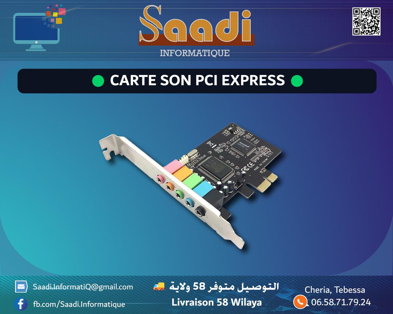 CARTE SON PCI EXPRESS