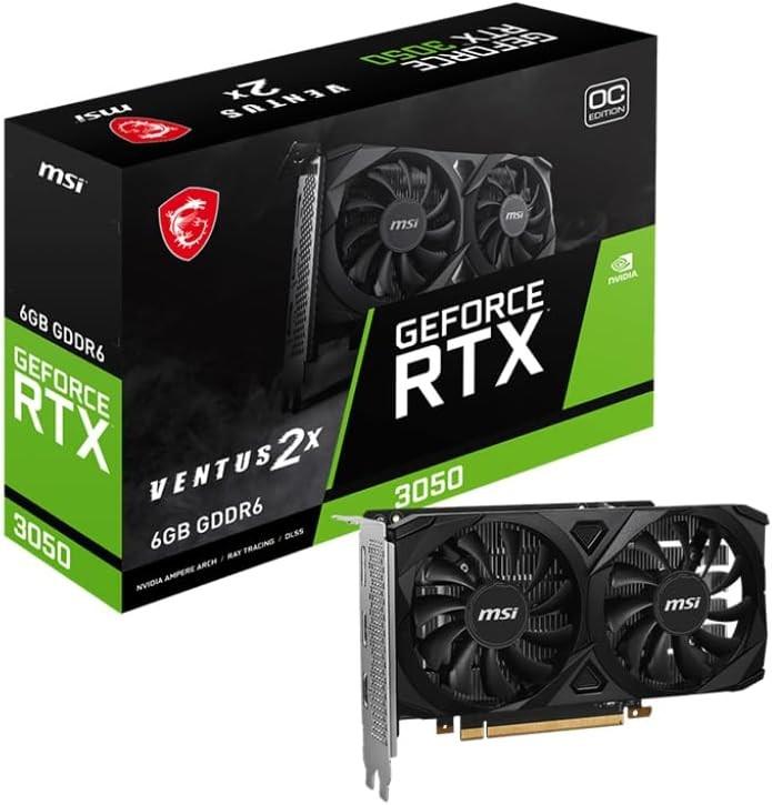 CARTE GRAPHIQUE MSI RTX 3050 VENTUS 2X 6G OC