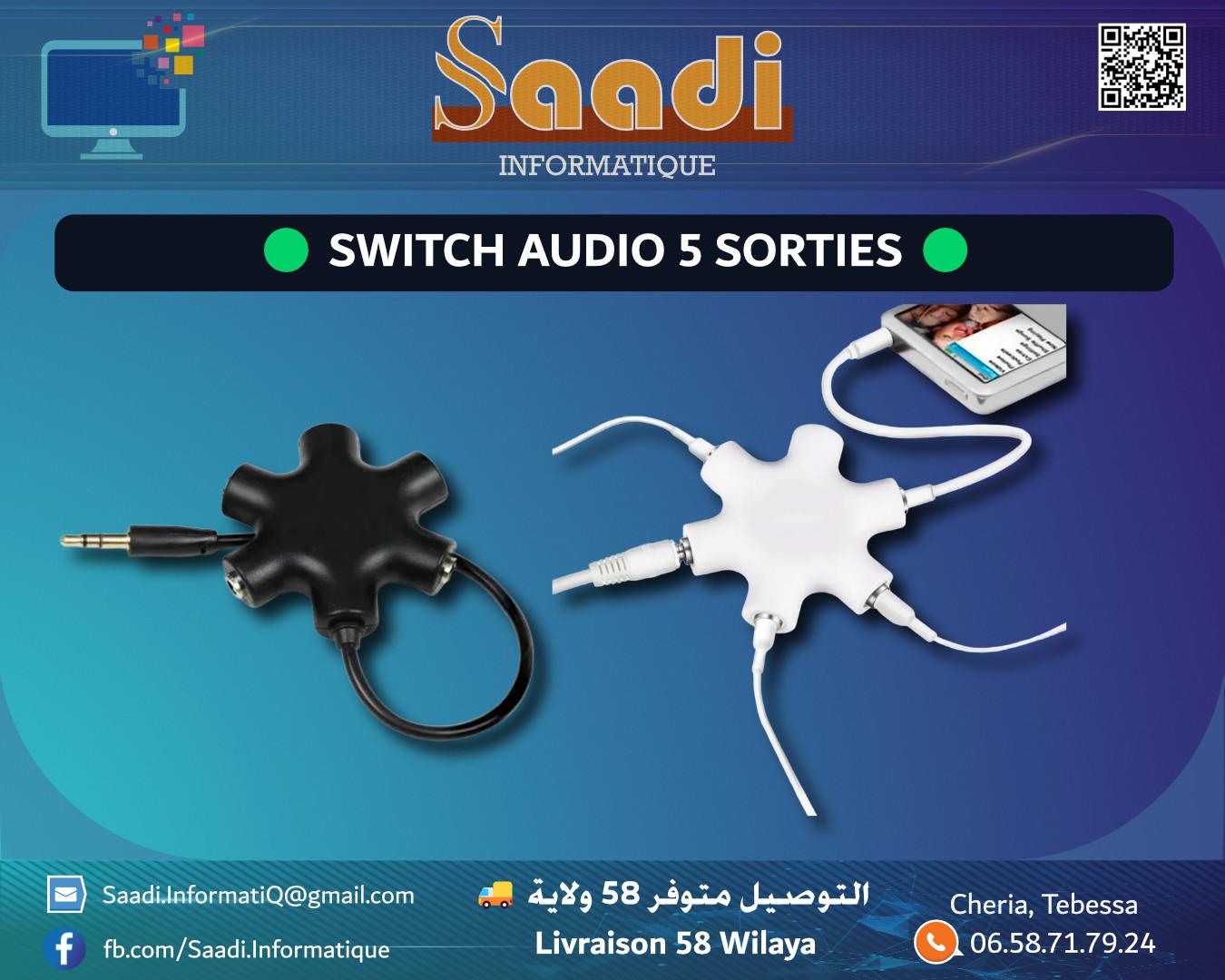 SWITCH AUDIO 5 SORTIES