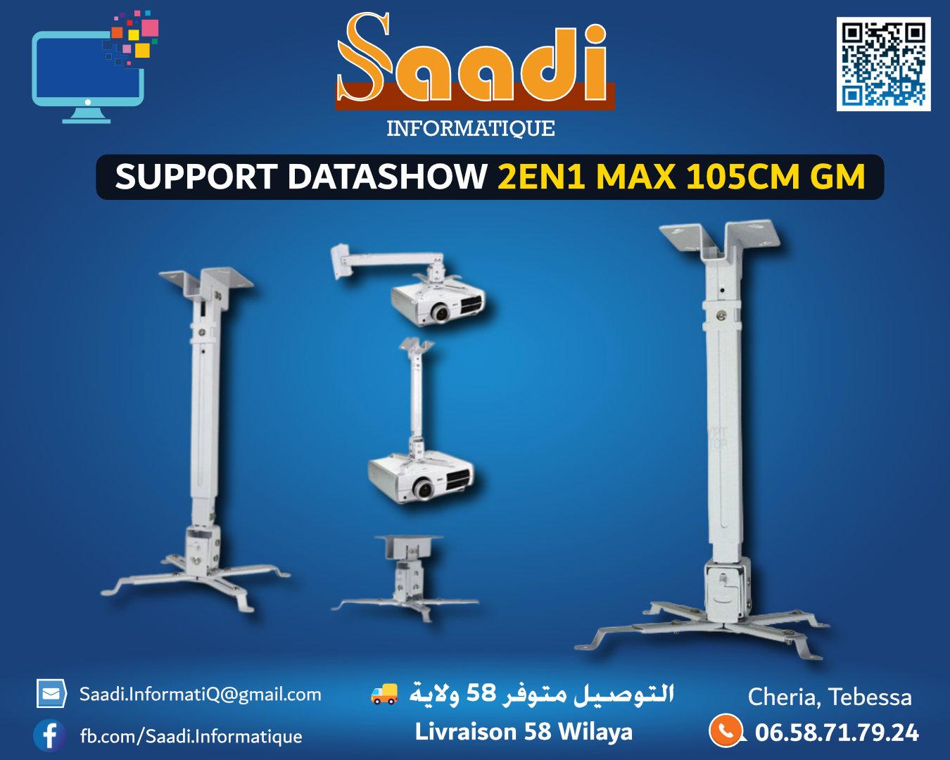 SUPPORT DATASHOW 2EN1 MAX 105CM GM
