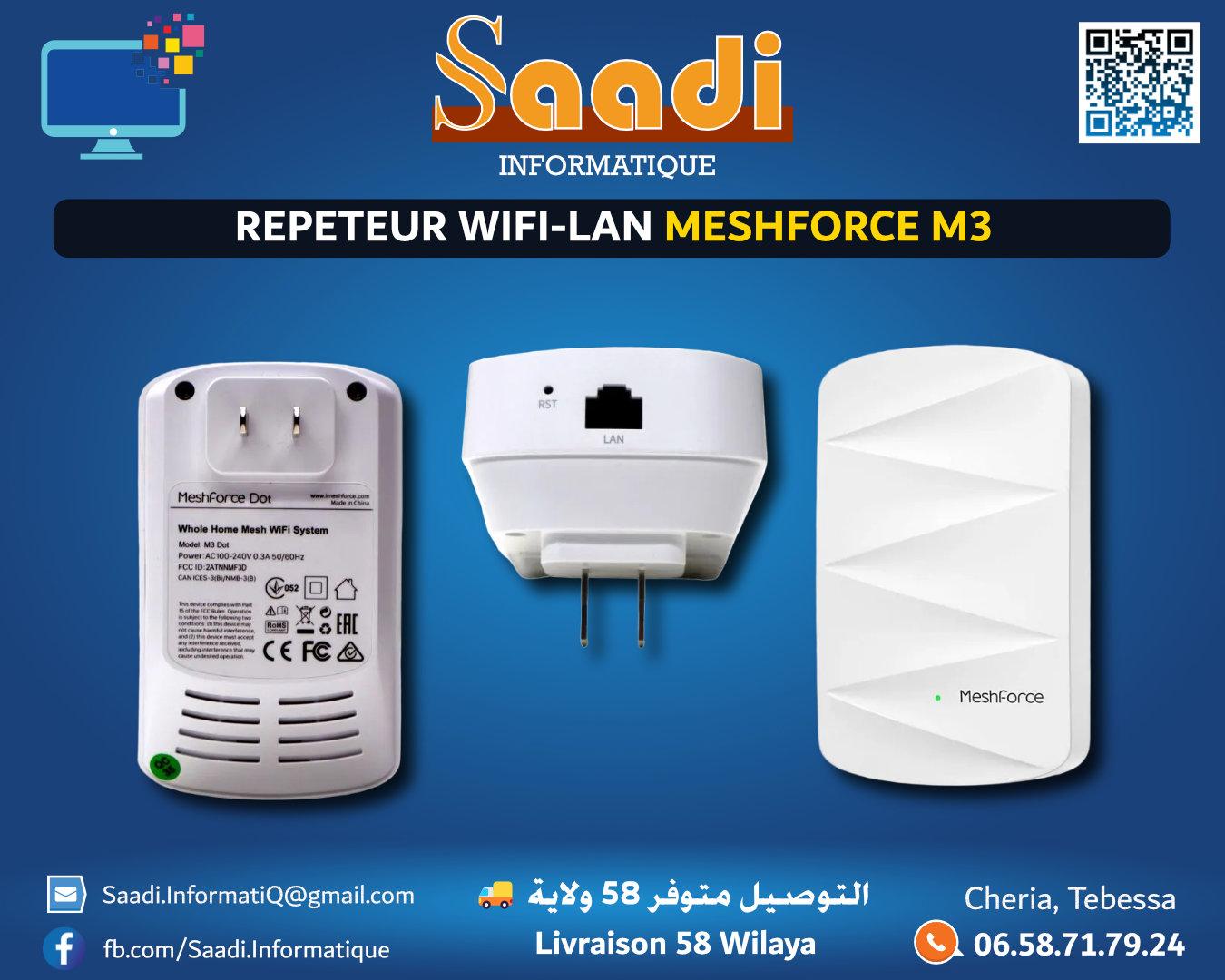 RANGE EXTENDER/REPETEUR WIFI-LAN MESHFORCE M3